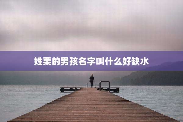 姓栗的男孩名字叫什么好缺水