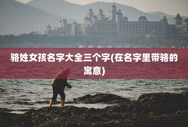 骆姓女孩名字大全三个字(在名字里带骆的寓意)