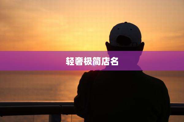 轻奢极简店名