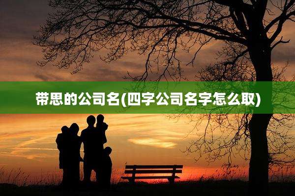 带思的公司名(四字公司名字怎么取)
