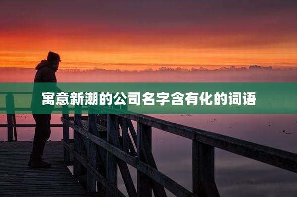 寓意新潮的公司名字含有化的词语