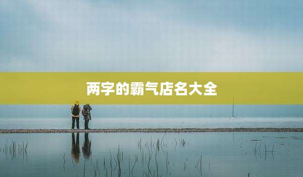 两字的霸气店名大全