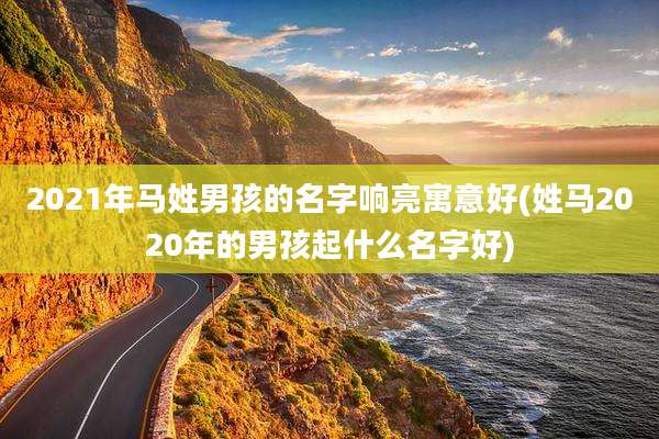 2021年马姓男孩的名字响亮寓意好(姓马2020年的男孩起什么名字好)