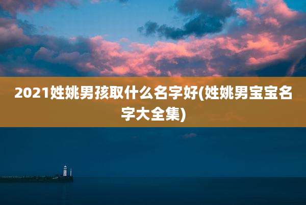 2021姓姚男孩取什么名字好(姓姚男宝宝名字大全集)