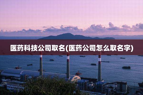医药科技公司取名(医药公司怎么取名字)