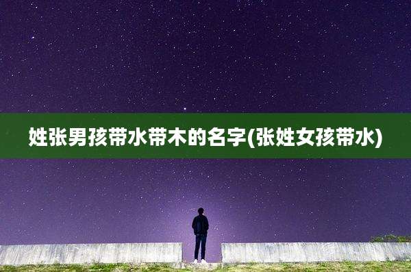 姓张男孩带水带木的名字(张姓女孩带水)