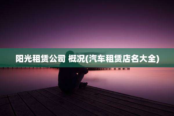 阳光租赁公司 概况(汽车租赁店名大全)
