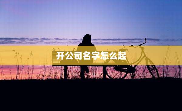 开公司名字怎么起