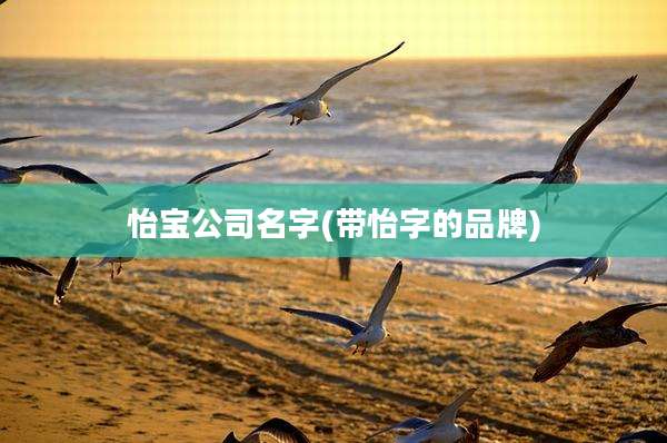 怡宝公司名字(带怡字的品牌)