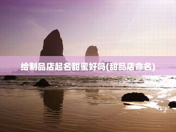 给制品店起名甜蜜好吗(甜品店命名)