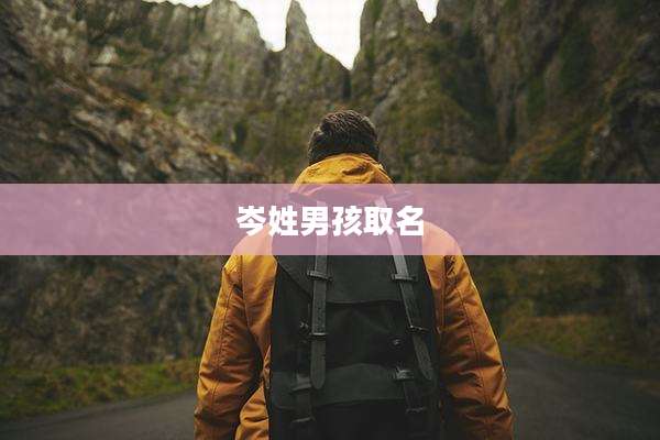 岑姓男孩取名