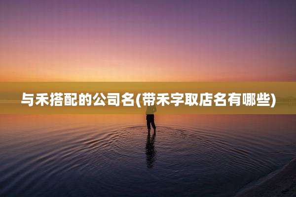 与禾搭配的公司名(带禾字取店名有哪些)