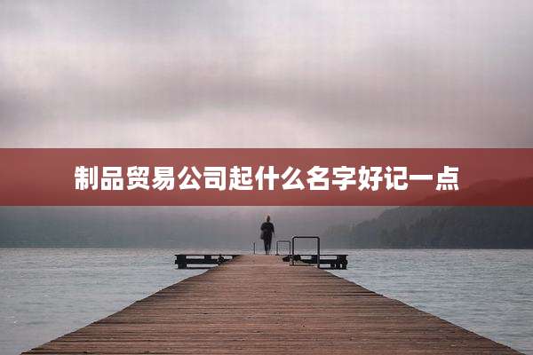 制品贸易公司起什么名字好记一点