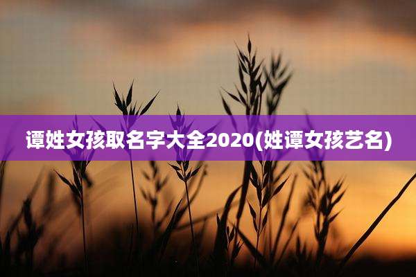谭姓女孩取名字大全2020(姓谭女孩艺名)