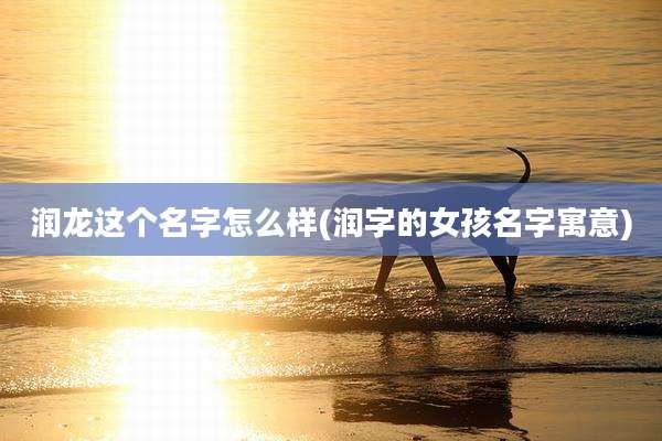 润龙这个名字怎么样(润字的女孩名字寓意)