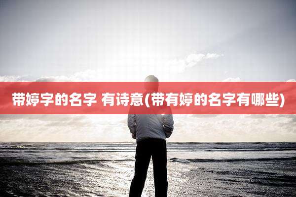 带婷字的名字 有诗意(带有婷的名字有哪些)