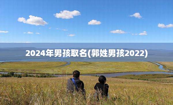 2024年男孩取名(郭姓男孩2022)