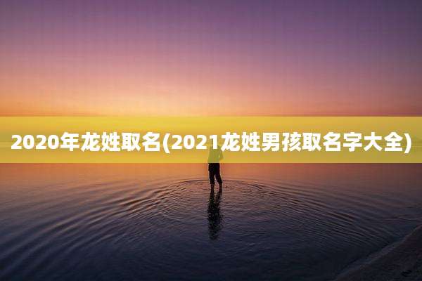 2020年龙姓取名(2021龙姓男孩取名字大全)