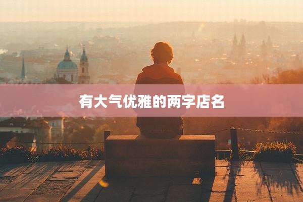 有大气优雅的两字店名