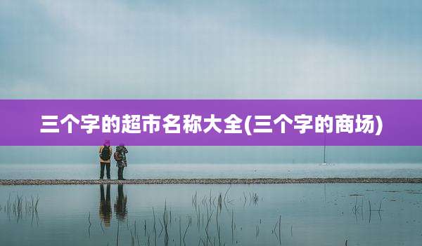 三个字的超市名称大全(三个字的商场)
