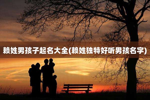 赖姓男孩子起名大全(赖姓独特好听男孩名字)