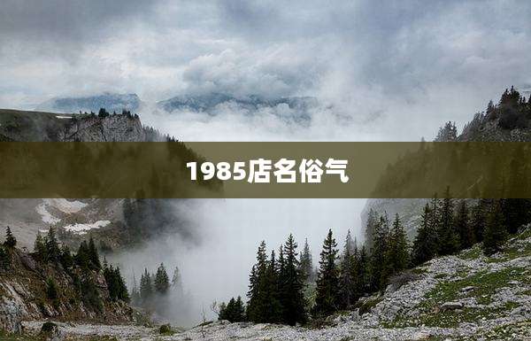 1985店名俗气