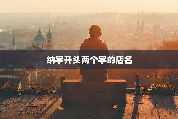 纳字开头两个字的店名