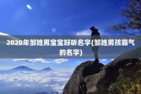 2020年邹姓男宝宝好听名字(邹姓男孩霸气的名字)