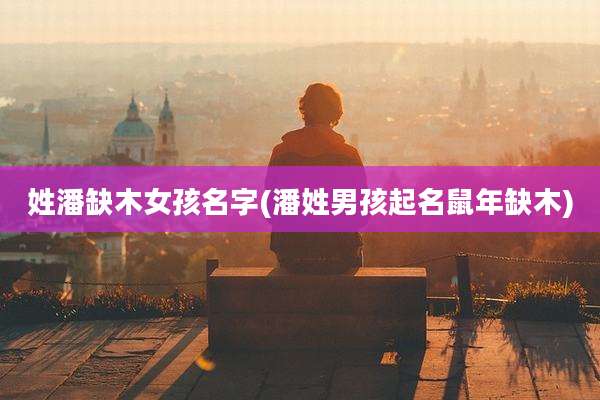 姓潘缺木女孩名字(潘姓男孩起名鼠年缺木)