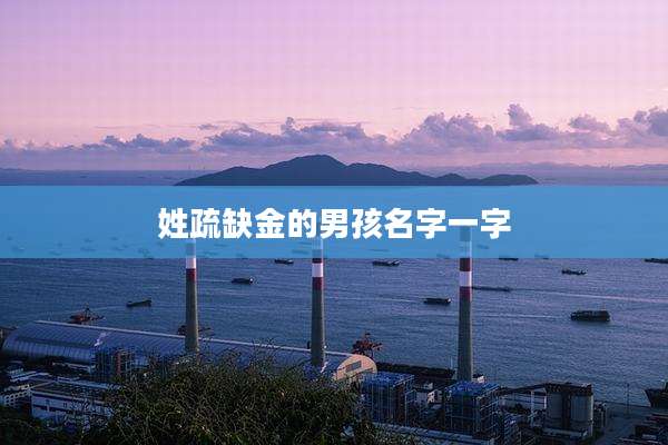 姓疏缺金的男孩名字一字