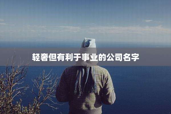 轻奢但有利于事业的公司名字