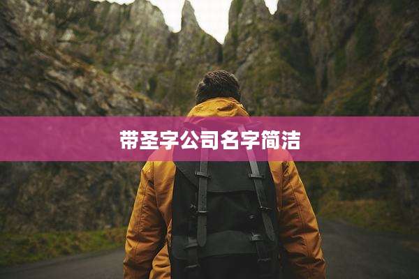 带圣字公司名字简洁