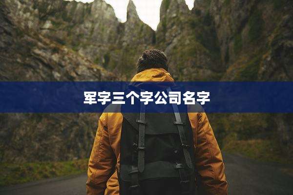 军字三个字公司名字