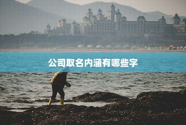 公司取名内涵有哪些字