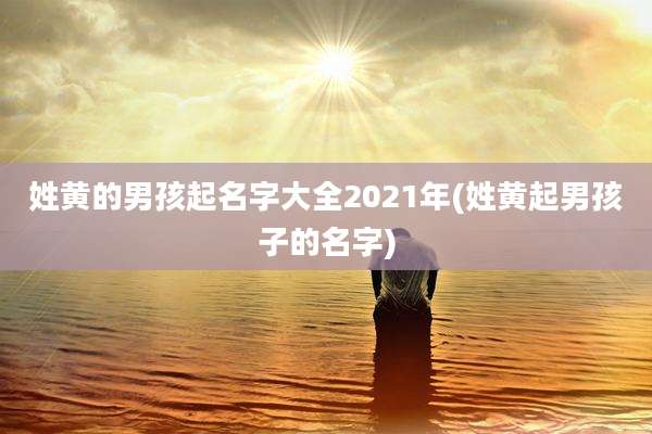 姓黄的男孩起名字大全2021年(姓黄起男孩子的名字)