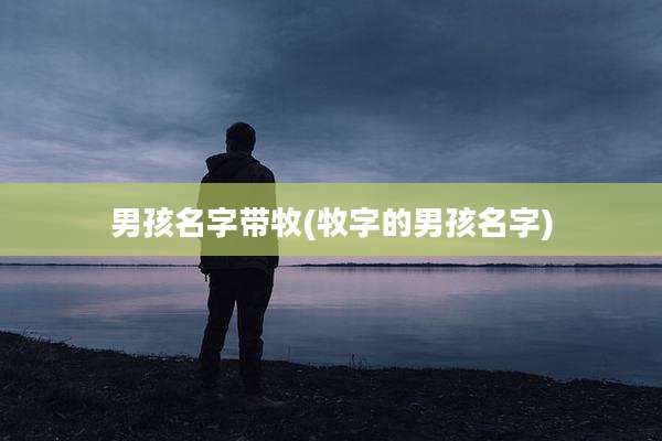 男孩名字带牧(牧字的男孩名字)