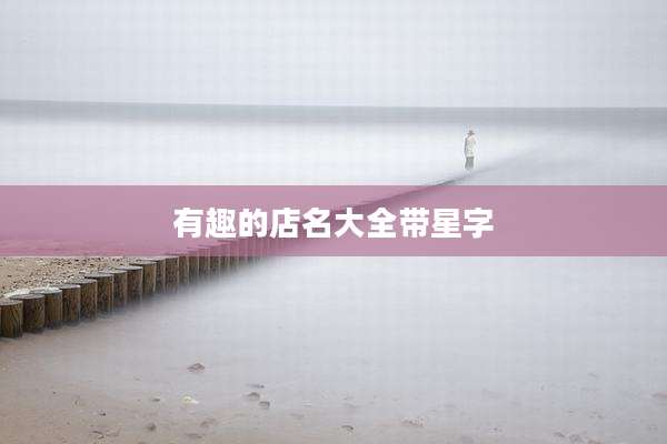 有趣的店名大全带星字
