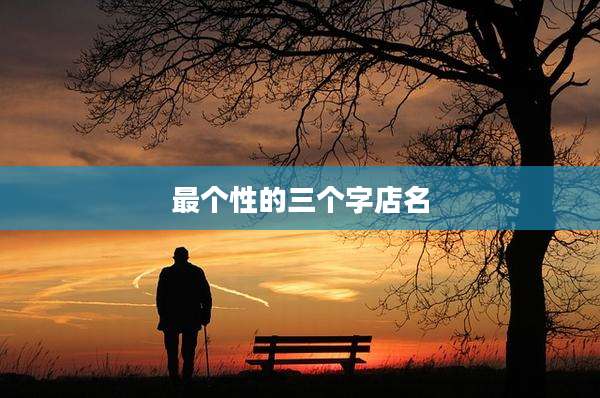 最个性的三个字店名