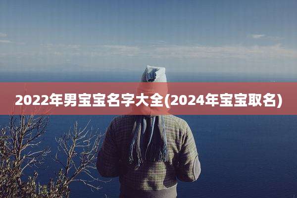 2022年男宝宝名字大全(2024年宝宝取名)