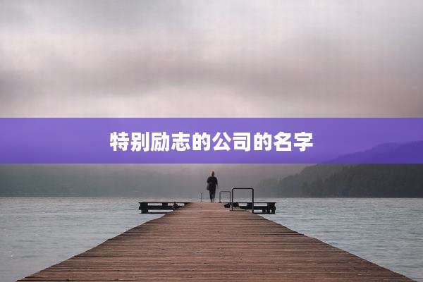 特别励志的公司的名字