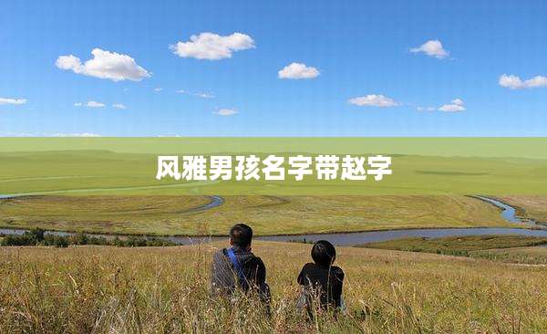 风雅男孩名字带赵字