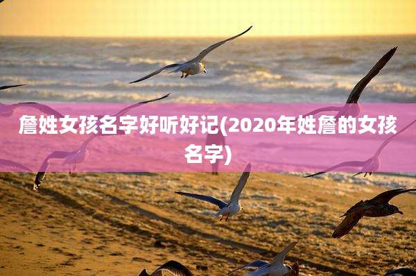 詹姓女孩名字好听好记(2020年姓詹的女孩名字)