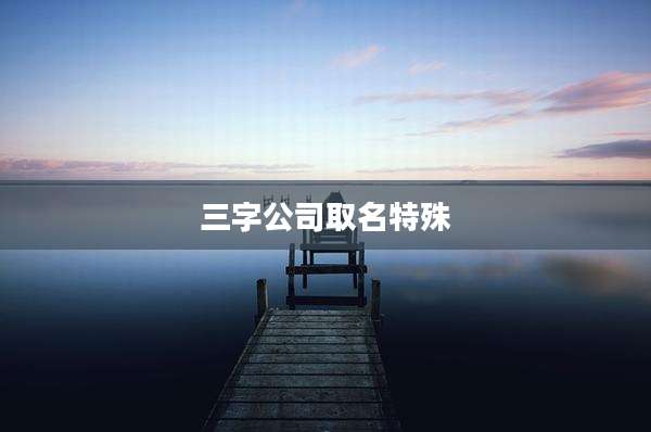 三字公司取名特殊