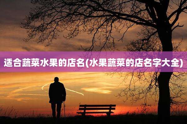 适合蔬菜水果的店名(水果蔬菜的店名字大全)