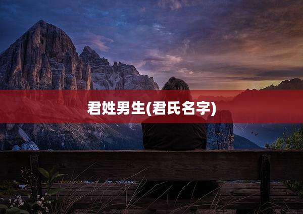 君姓男生(君氏名字)