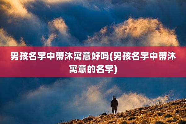 男孩名字中带沐寓意好吗(男孩名字中带沐寓意的名字)
