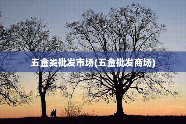 五金类批发市场(五金批发商场)