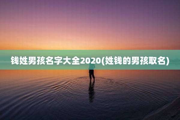 钱姓男孩名字大全2020(姓钱的男孩取名)
