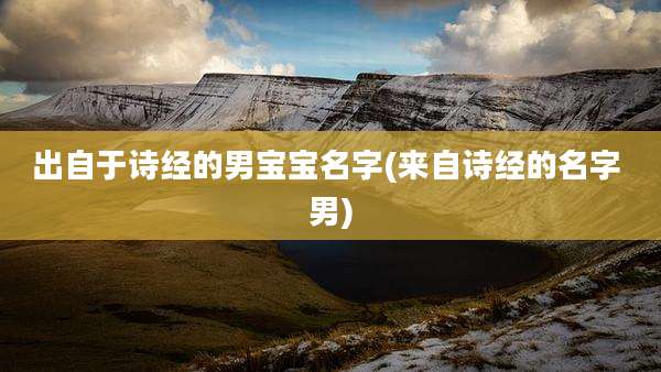 出自于诗经的男宝宝名字(来自诗经的名字 男)