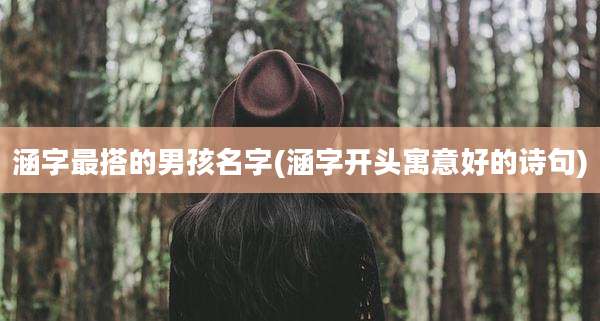 涵字最搭的男孩名字(涵字开头寓意好的诗句)